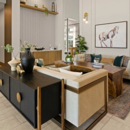 a spacious  clubroom with natural light